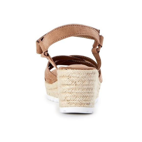 Brand New Taupe Time and Tru Women's Demi Wedge Sandals size 10 - Picture 3 of 7